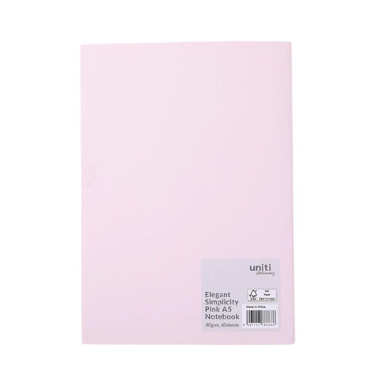 Uniti Stationery Elegant Simplicity A5 Notebook