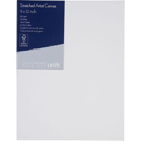 Uniti Plat Canvas 9 Inch x 12 Inch 380gsm