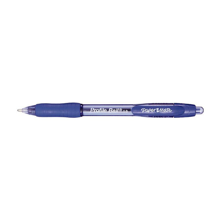 Paper Mate Profile Retractable Ball Pen 1.0mm Blue 2 Pack