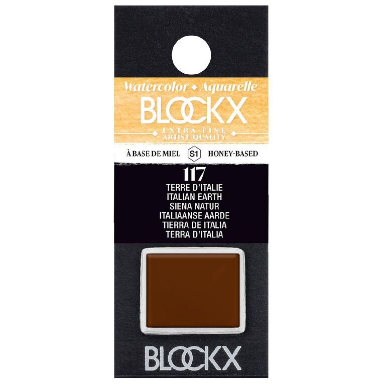 BLOCKX Watercolour Half Pan S1 117 Italian Earth