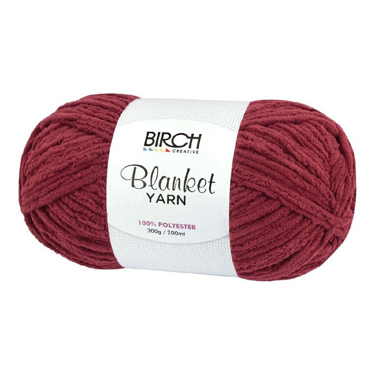 Birch Blanket Yarn 100% Polyester 300G Wine