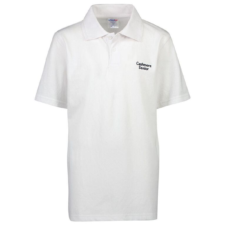 Schooltex Cashmere Senior Short Sleeve Polo with Embroidery