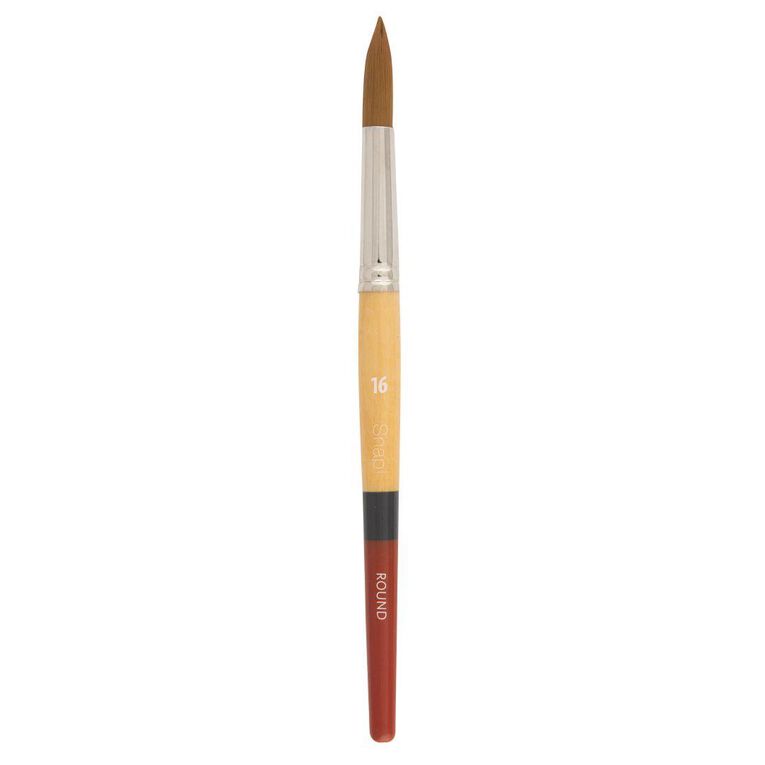 Princeton Snap Brush Short Handle Taklon Round 16 Gold