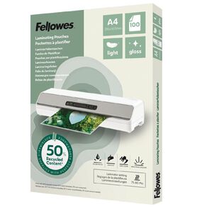 Fellowes Laminating Pouches Light A4 100 Pack