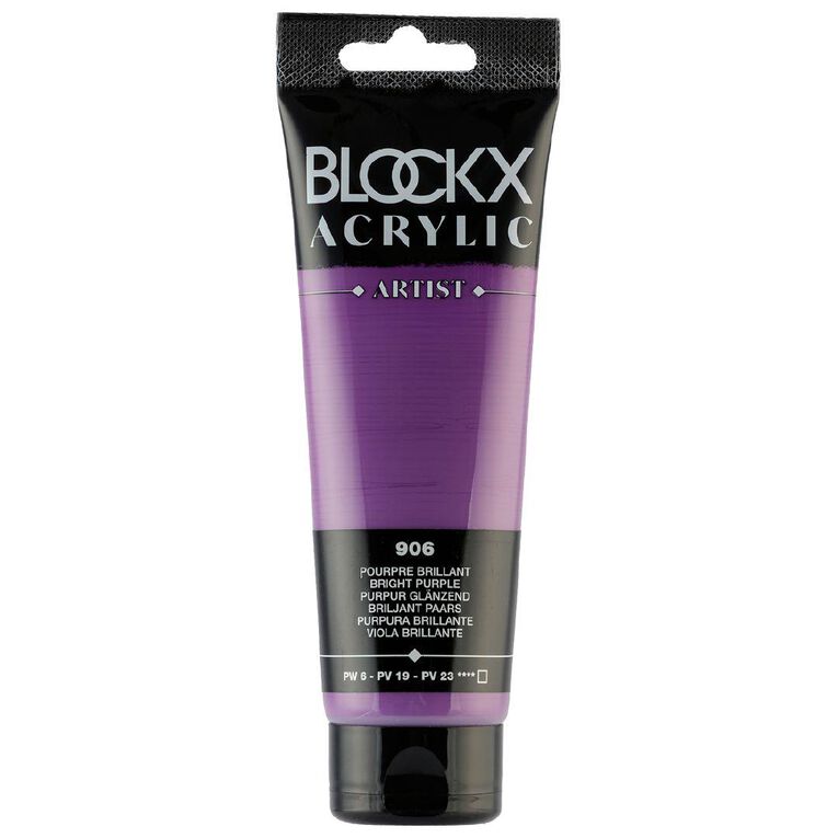 BLOCKX Acrylic Tube 120ml Bright Purple Purple