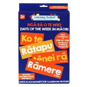 Learning Toolbox Magnetic Days of the Week in Te Reo Maori 21 Pieces