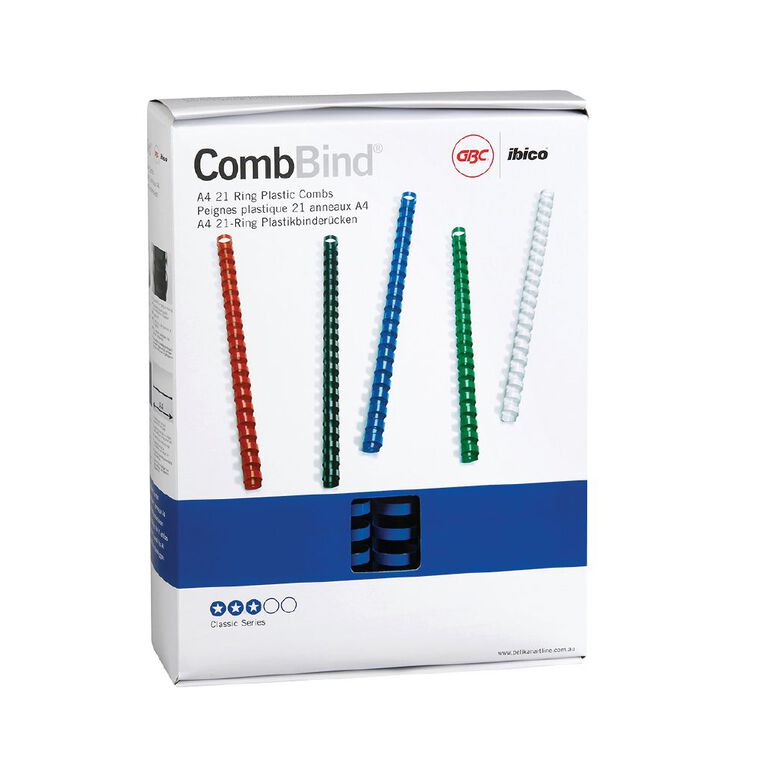 Ibico Binding Comb 25mm Blue 50 Pack