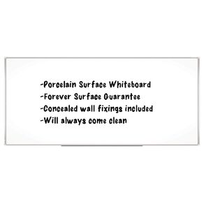 Boyd Visuals Porcelain Whiteboard 1215 x 3000mm