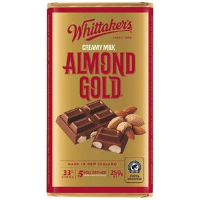 Whittaker's Almond Gold Block 250g