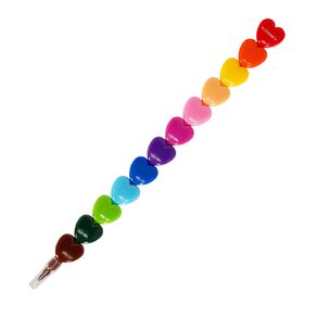 Legami Set of 12 Stackable Crayons Dream In Colour Heart