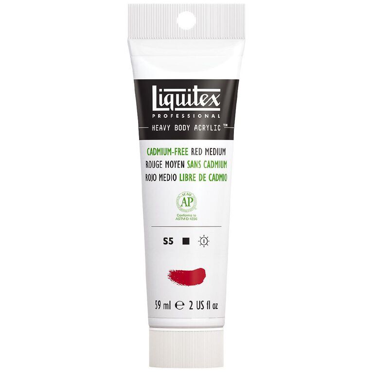 Liquitex Heavy Body Acrylic 59ml Cadmium Free Medium Red