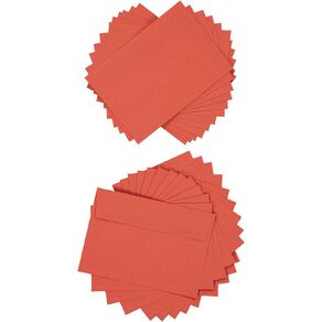 Create With C6 Envelopes Red 25 Pack
