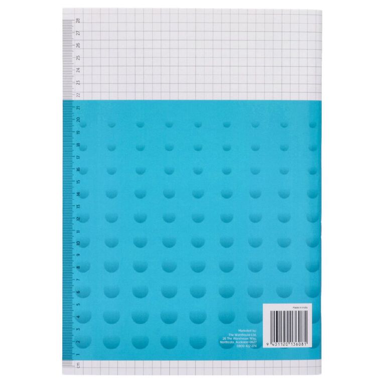 WS Exercise Book 1E8 Plus Quad 36 Leaf Blue
