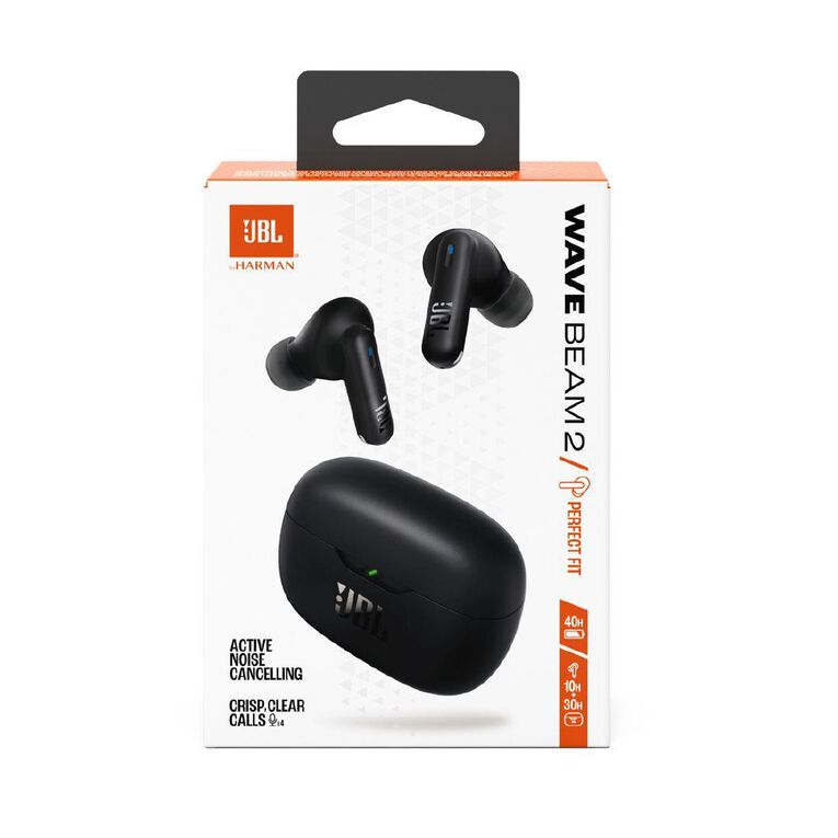 JBL Wave Beam 2 True Wireless Noise Cancelling Earbud Black