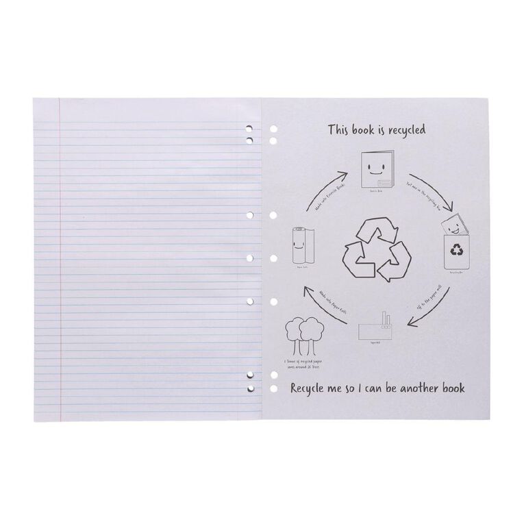 WS Ruled/Punched Pad Refill 7mm 200 Leaf Orange
