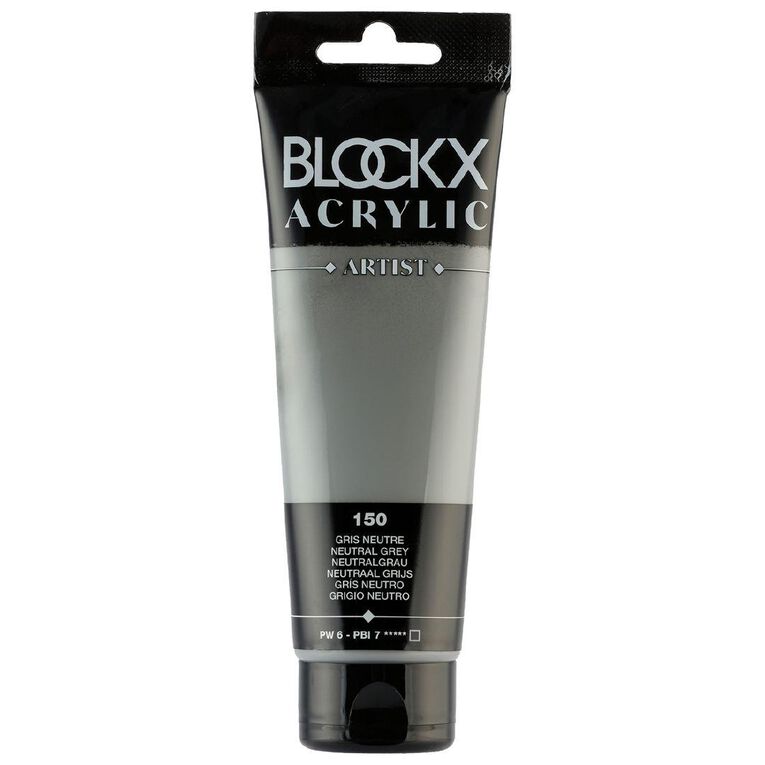 BLOCKX Acrylic Tube Neutral Grey 120ml