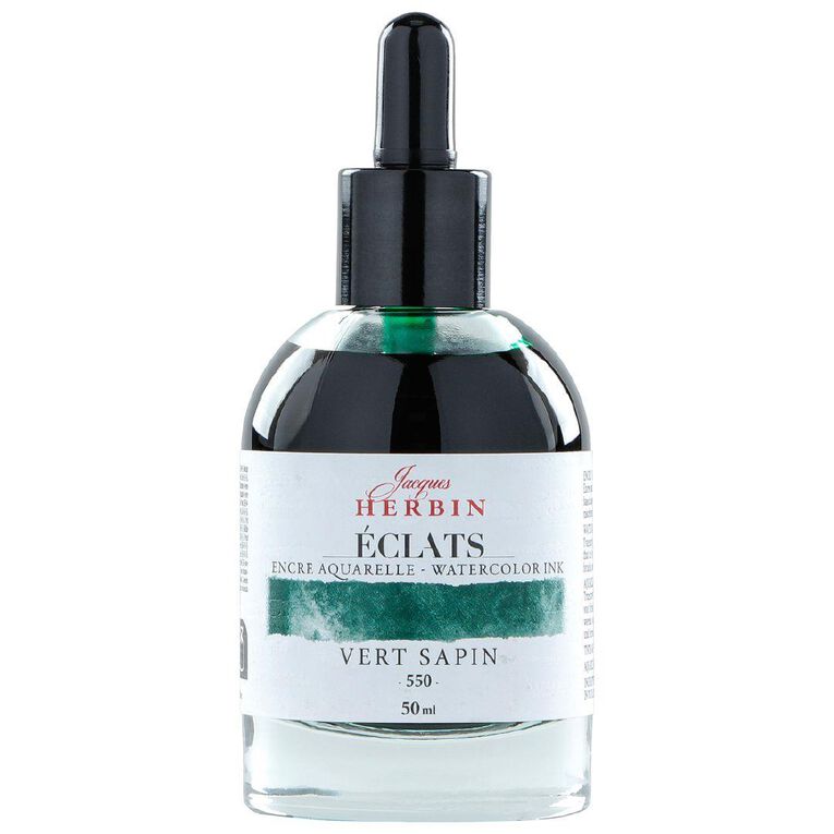 Jacques Herbin Eclats Watercolour Ink 550 50ml Fir Green Green