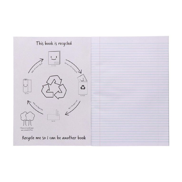 WS Exercise Book 1B8 7mm Ruled 36 Leaf Red