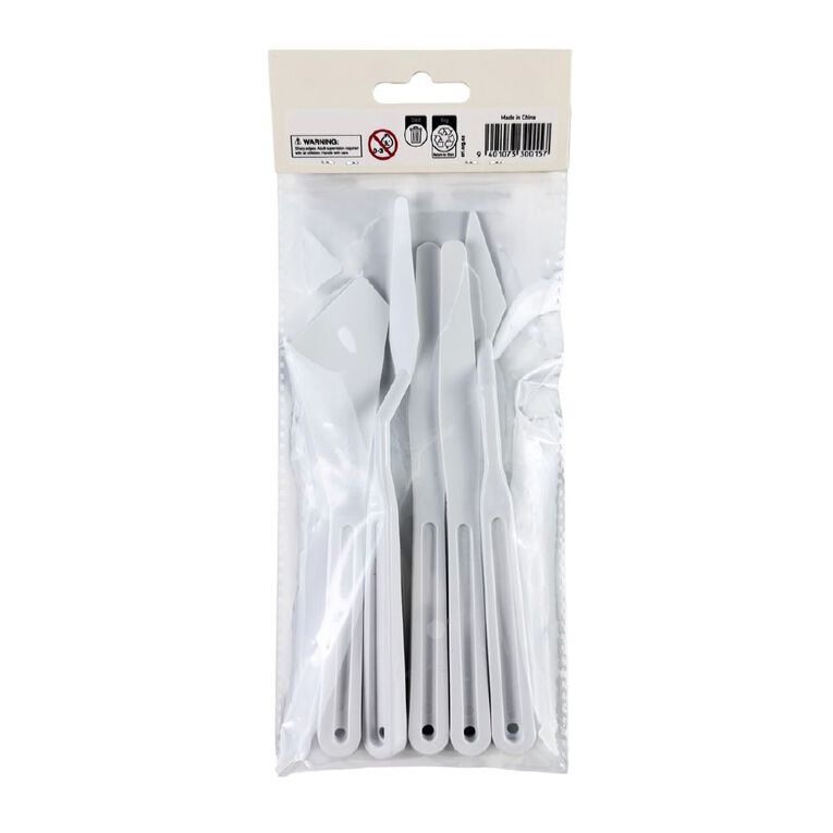 Uniti Palette Knife Plastic 5 Pack