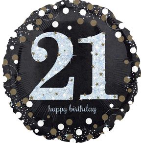 Anagram 45cm Standard Sparkling 21 Balloon