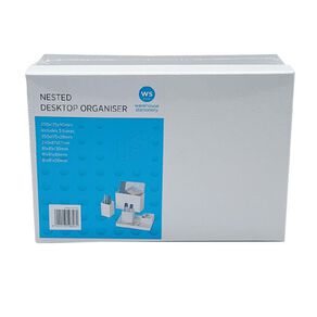 WS Nested Deskstop Organiser White