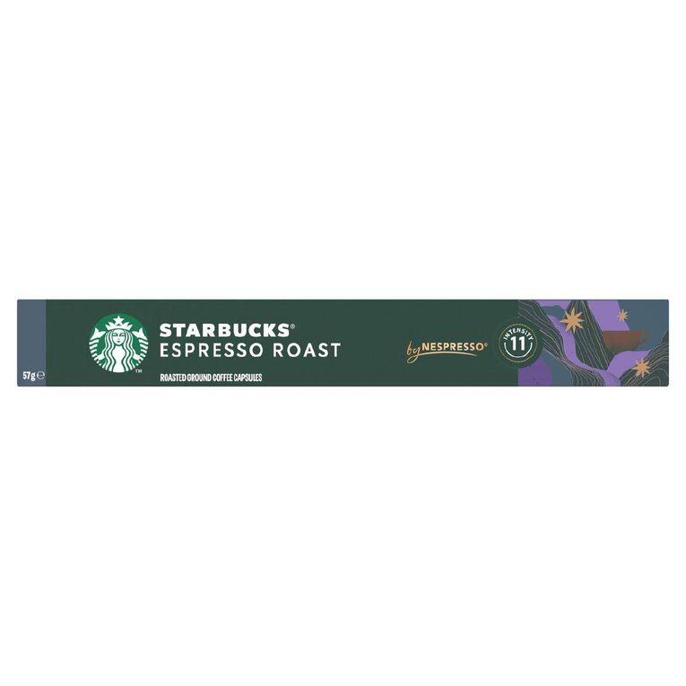 Starbucks by Nespresso Coffee Capsule Espresso Roast Capsules 10 Pack