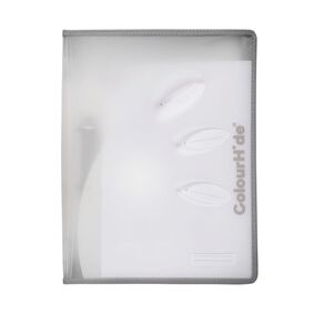ColourHide Ring Zipper Binder Clear