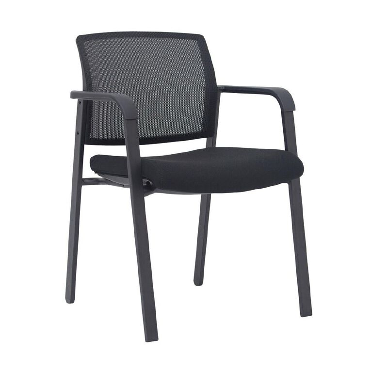 Knight Ozone Chair Black Frame Black Fabric