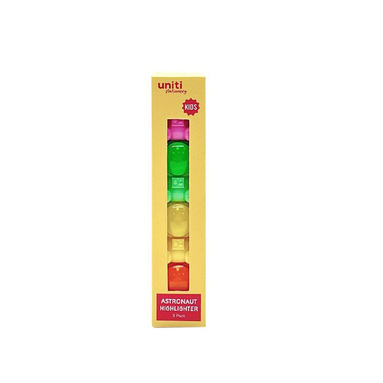 Uniti Kids Stackable Astronaut Highlighters 3 Pack