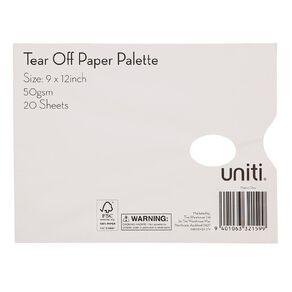 Uniti Tear Off Paper Palette White