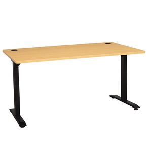 Jasper J Emerge Metal Leg Desk 1500 Beech/Ironstone Multi-Coloured