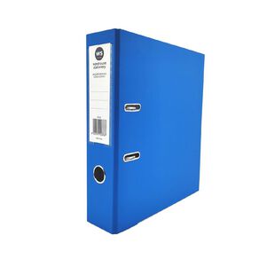 WS Lever Arch With Label Holder A4 Blue Mid Blue Mid