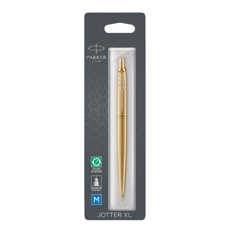 Parker Jotter XL Monochrome Gold Ballpoint Pen Blue