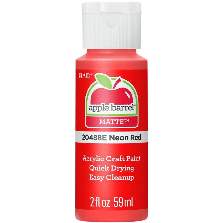 Apple Barrel Acrylic Neon Red 60ml