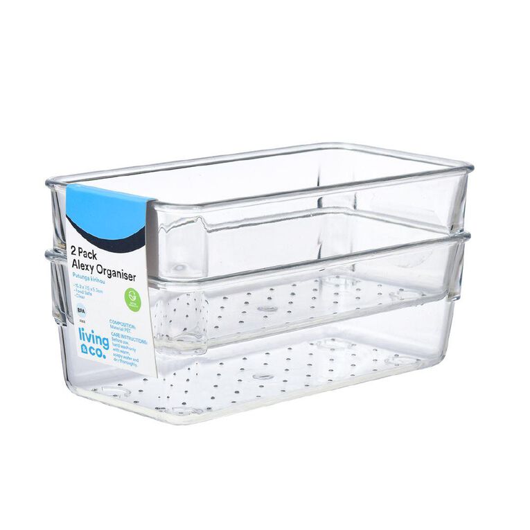 Living & Co Alexy Drawer Organiser 15.2cm x 7.5cm x 5.2cm 2 Pack