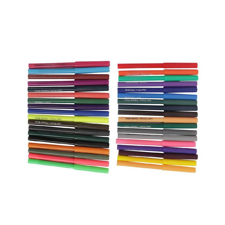Kookie Kookie Te Reo Maori Felt Pens Multi-Coloured 36 Pack