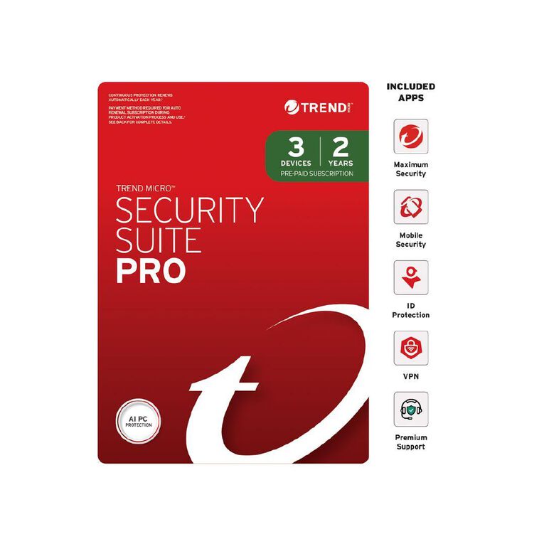 Trend Micro Device Security Pro 3 Device 2 Year