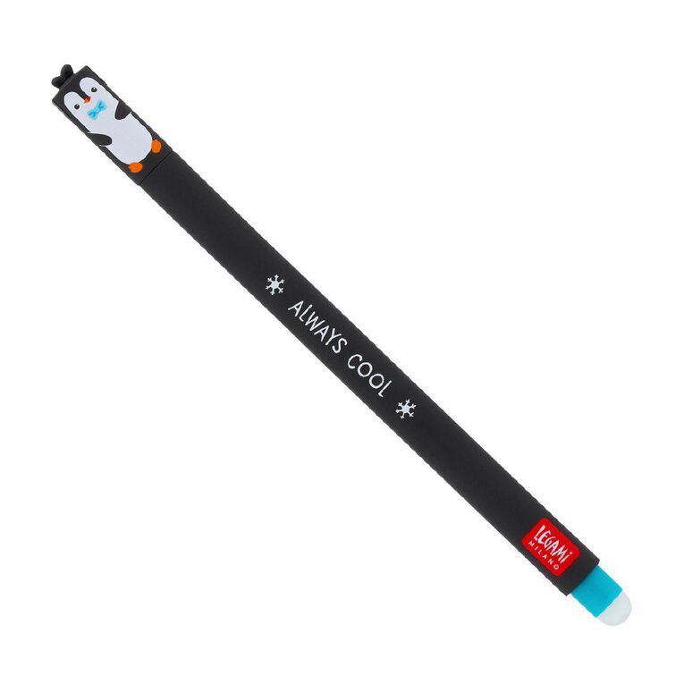 Legami Penguin Erasable Gel Pen Turquoise