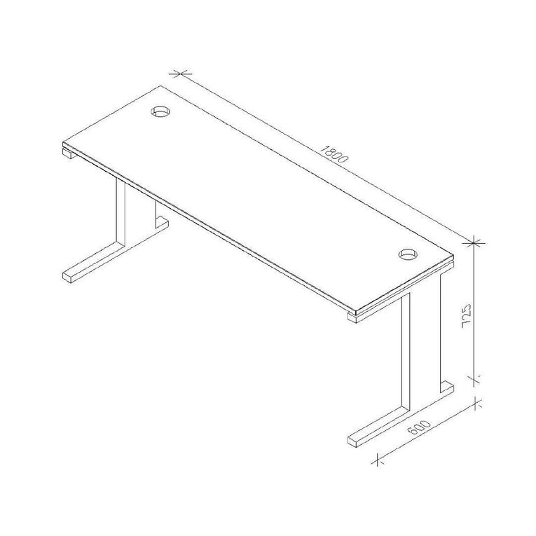 Zealand Mirage Desk 1800 x 600 Tawa