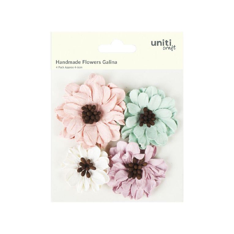 Uniti Handmade Flowers Galina Approx 4 Piece Multi-Coloured