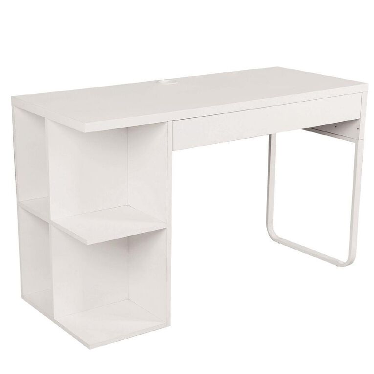 Workspace Moda Bookcase Desk White