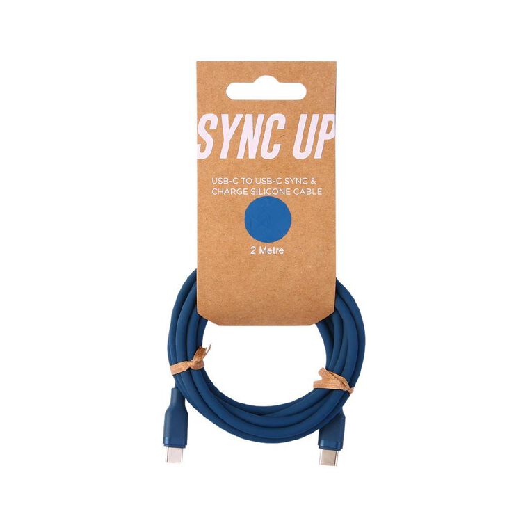 Lifestyles USB-C To USB-C Cable 2M Silicone Blue