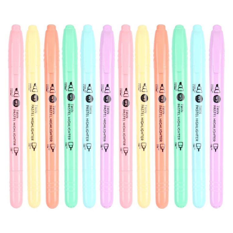 WS Dual Tip Highlighters 12 Pack