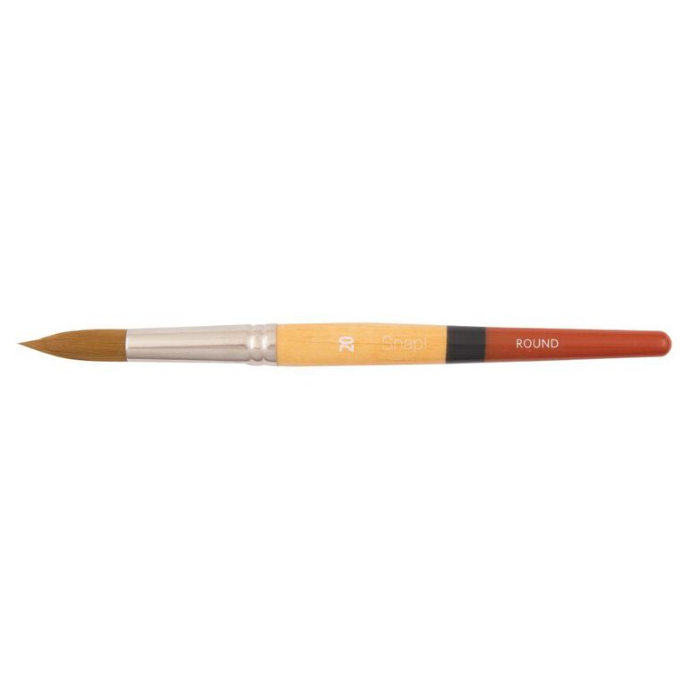 Princeton Snap Brush Short Handle Taklon Round 20 Gold
