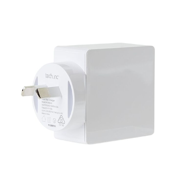 Tech.Inc Quad USB Wall Charger 4.8A
