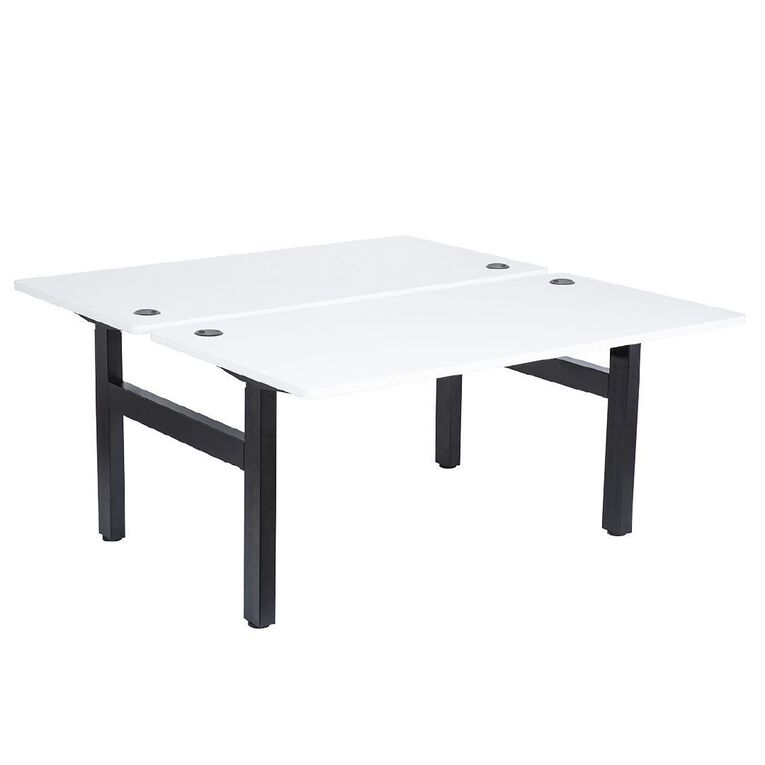 Jasper J Emerge Back to Back W1800 x 800 Black Legs White Top