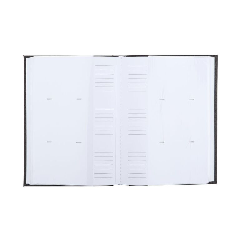 Living & Co Photo Album 300 Pockets 4in x 6in Black 4in x 6in