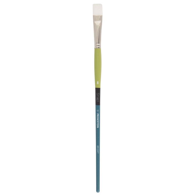 Princeton Snap Brush Long Handle Taklon Bright 8 White