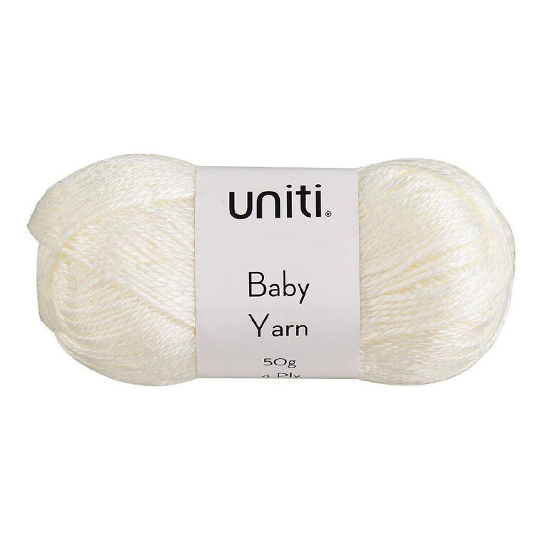Uniti 4-ply Baby Acrylic Yarn Cream 50g