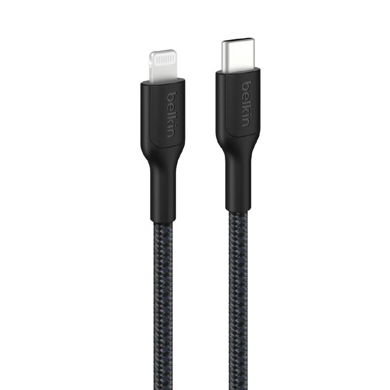 Belkin BoostCharge Pro USB-C Braided Cable Lightning Connector 2m Black